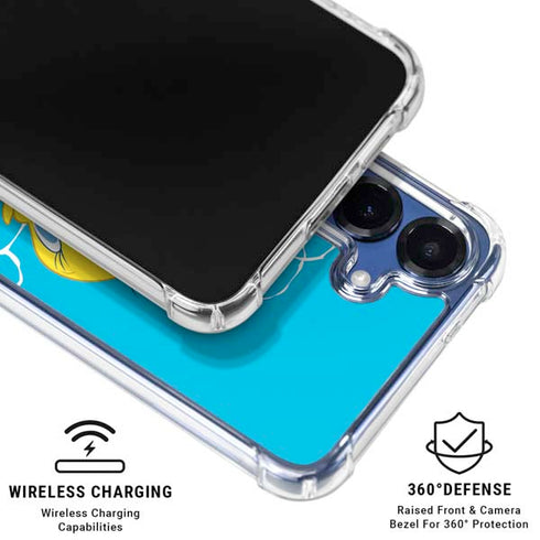 Looney Tunes Tweety Bird Flying Galaxy S25 Clear Case